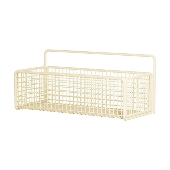 Raft de condimente, montat pe perete, design minimalist, metal, 30x15x10cm