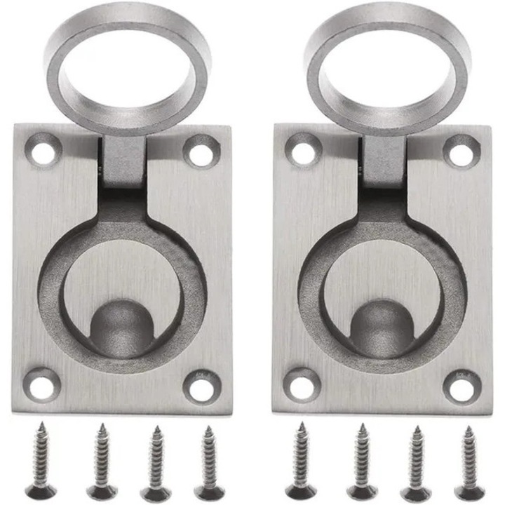 Manere usa, 2 manere pentru hatch, 8 suruburi de montare, otel inoxidabil, design flush