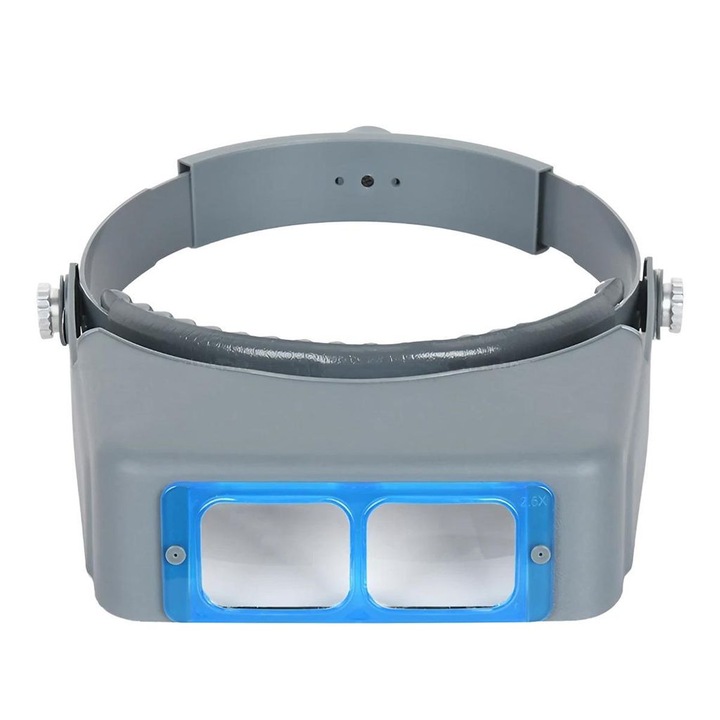 Lupa cu banda de cap, 4 lentile interschimbabile, design ergonomic, ajustabil, multicolor