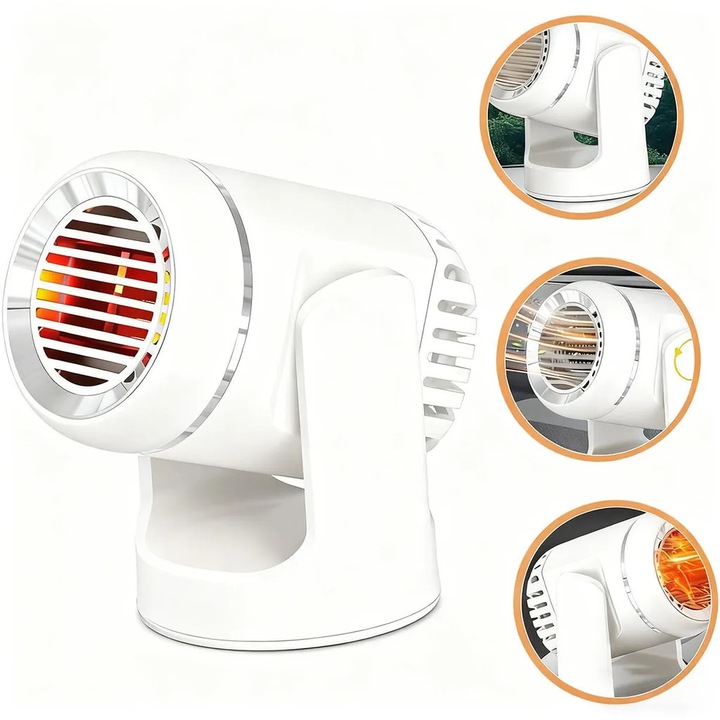 Incalzitor auto, 360 rotatie, compact, usor, 1.5m cablu