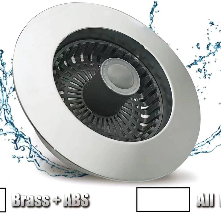 Filtru de scurgere pentru chiuveta, otel inoxidabil, cos pop-up, rezistent la blocaje, set reutilizabil