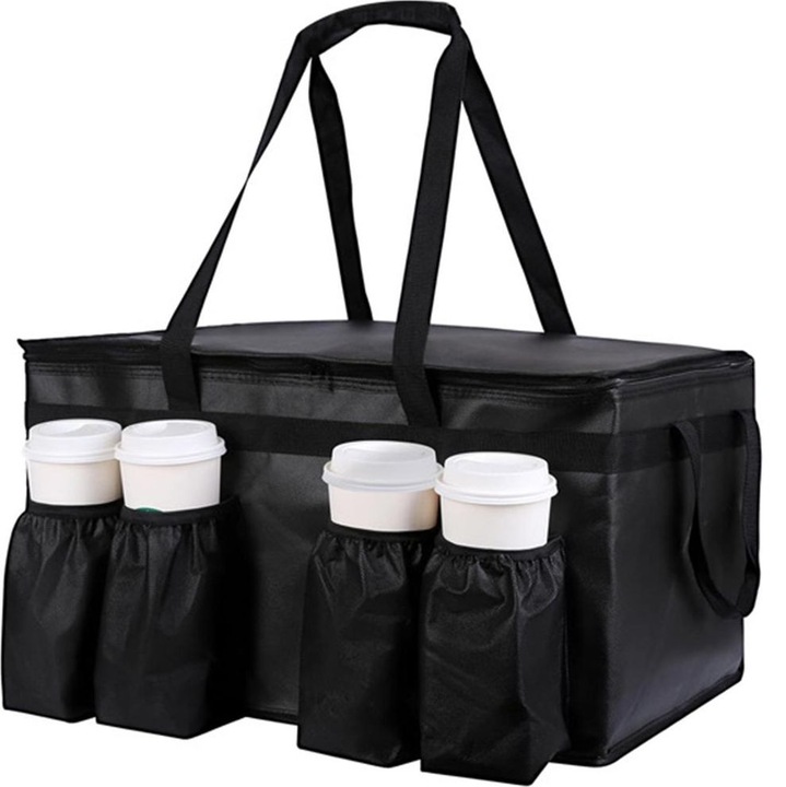 Geanta termo-izolanta cu design modern, impermeabil, model picatura, dimensiuni variate, pentru pranzuri, picnicuri si plimbari.