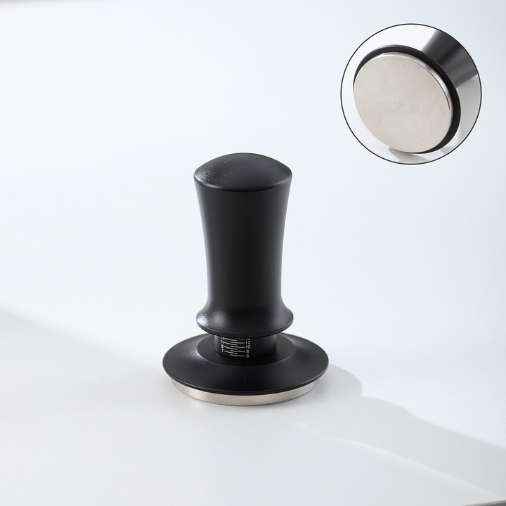Tamper calibrat 51mm pentru espresso, design ergonomic, presiune constanta, set accesorii pentru aparate de cafea