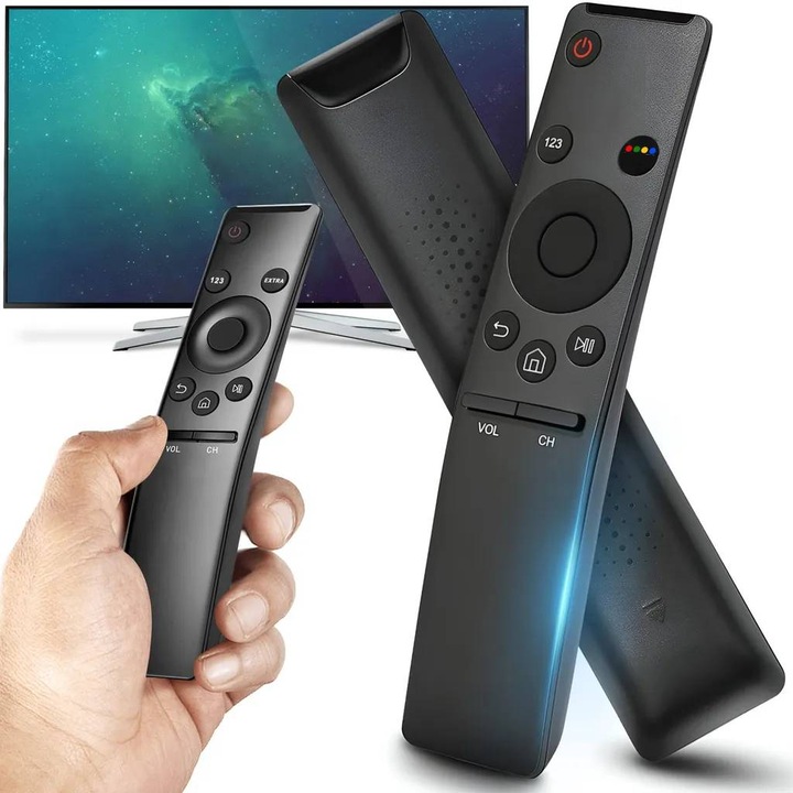 Telecomanda universala de inlocuire pentru televizoare Samsung, compatibila cu Smart TV, functii avansate, multicolor