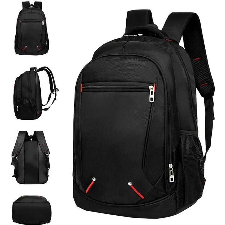 Rucsac 30L, negru, dimensiuni 31x16x45cm, impermeabil, pentru laptop 17.3 inch, design ergonomic