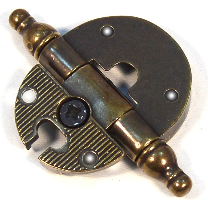 Balamale decorative, bronz, 9mm diametru, 35mm inaltime, set