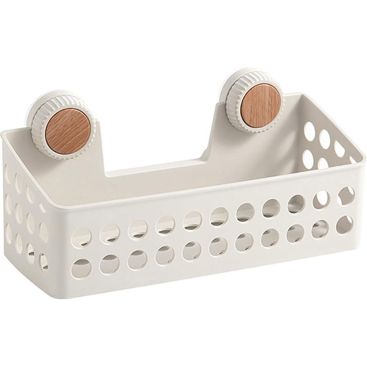 Suport de baie, capacitate mare, instalare usoara, alb, suport pentru dus