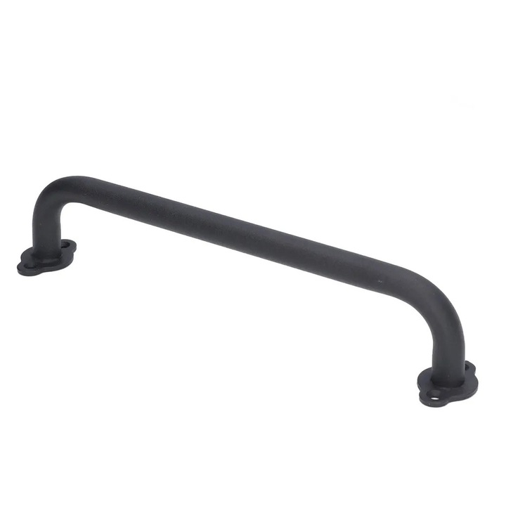 Maner usa din lemn, negru, design mat, set de manere