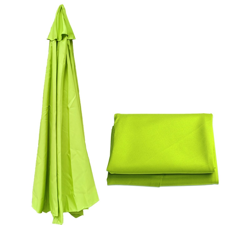 Umbra de plaja 3 metri, verde, pentru umbrela de exterior, inlocuire canopy