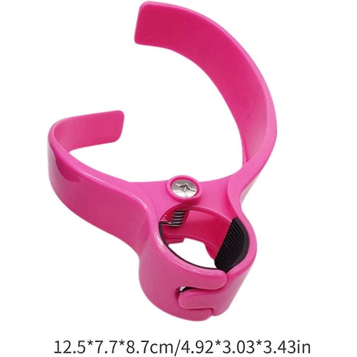 Suport pentru bauturi, alb, pentru biciclete si trotinete, design multifunctional, material ABS, usor de utilizat.