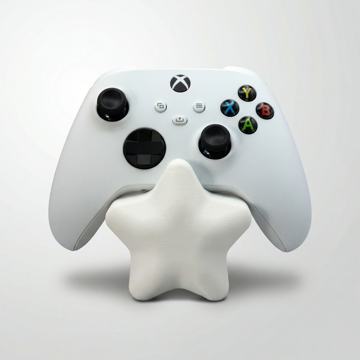 Suport Controller Stea, Alb, Plastic PLA, 9 cm