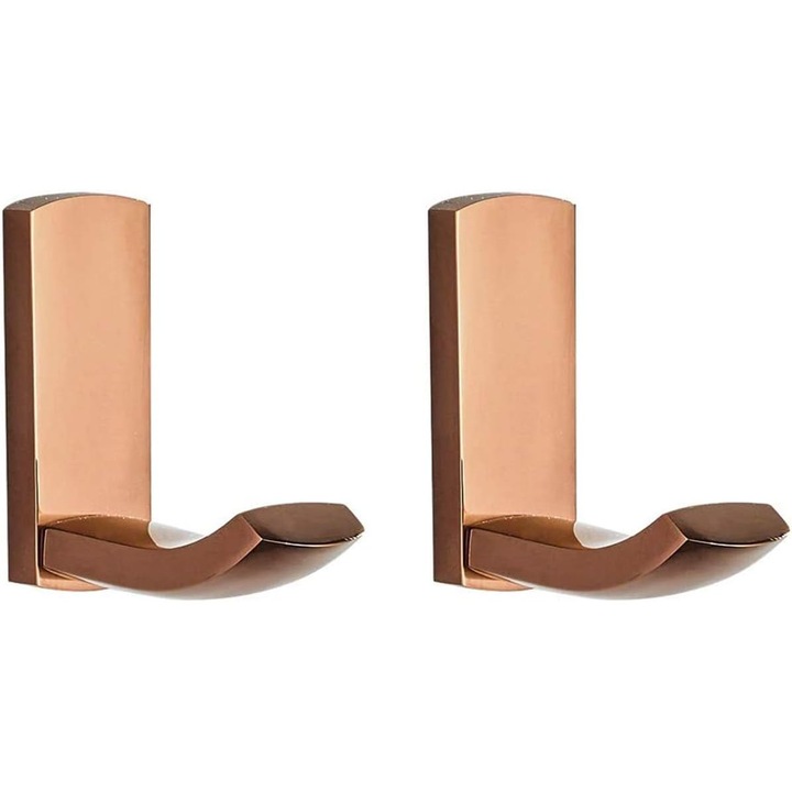 Cuiere din alama, set de 2, finisaj roz aurit, dimensiuni 7x6.8x2.8cm