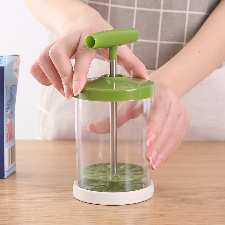Tel de batere manual, verde, design ergonomic, usor de curatat