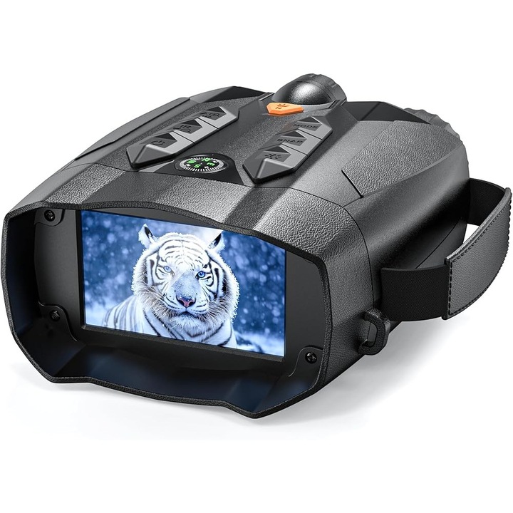 Binoclu de noapte, 10x zoom, 3 inch display HD, iluminare infrarosu, 5000mAh, set de binocluri