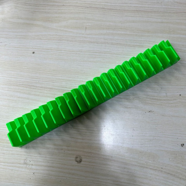 Organizator magnetic pentru chei, suport modular, 40 unelte, verde