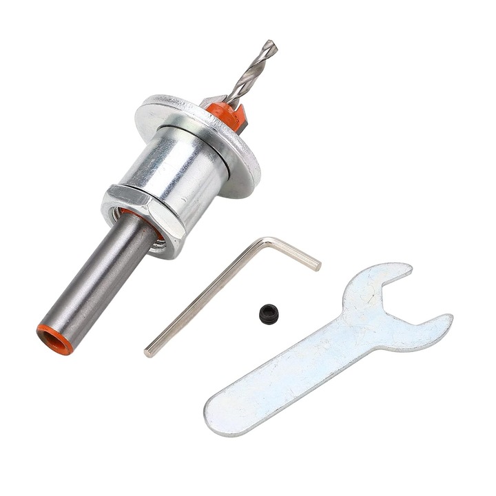 Buclea de gaurit conica cu limitator de adancime ajustabil, 2.8 x 10 mm, set pentru lemn si metale moi