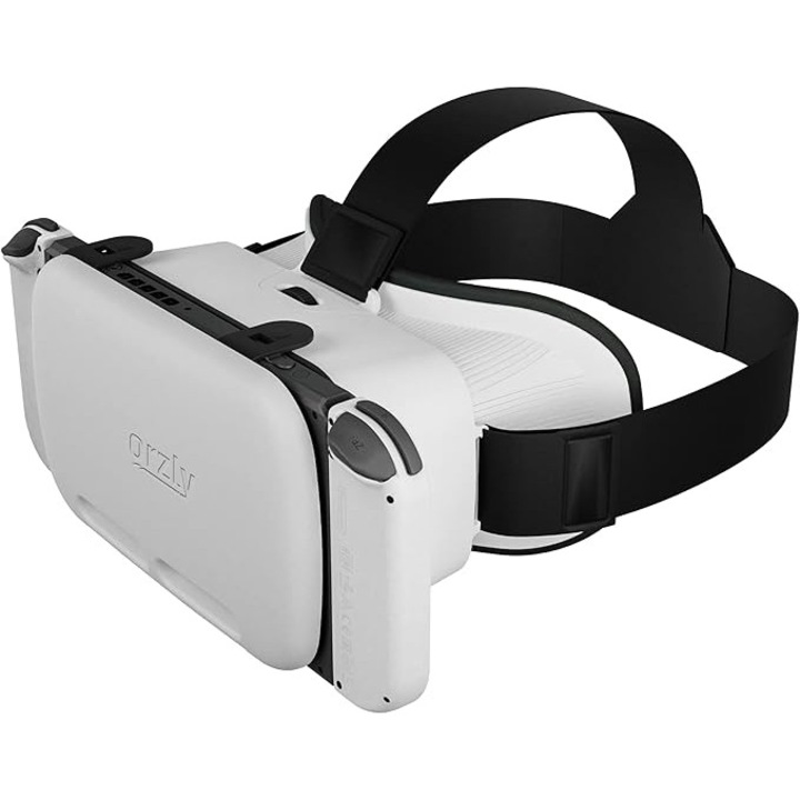 Casti VR Orzly pentru Nintendo Switch, lentile ajustabile, design robust, alb