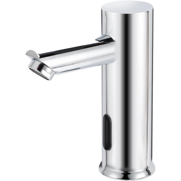 Baterie sanitara fara contact, din alama, design cu aerator tip fagure, finisaj rezistent, pentru baie sau bucatarie