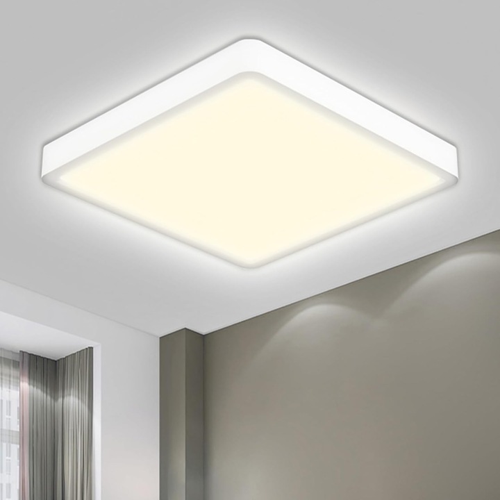 Aplica LED, iluminat multifunctional, design minimalist, IP44, 36W, 4000K, 400x25mm, set pentru bai, livinguri, dormitoare, bucatarii, birouri.