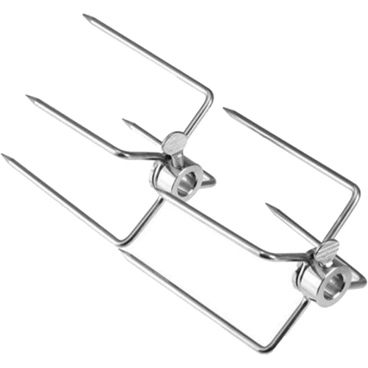 Furculita rotativa pentru gratar, accesorii pentru gratar, inox, set de ustensile