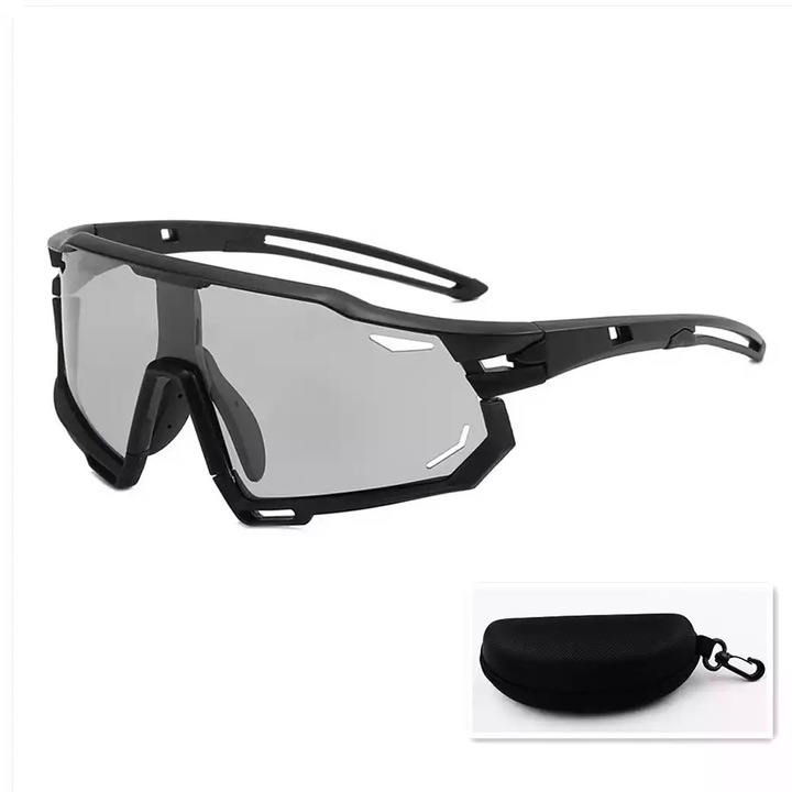 Ochelari sport, ochelari de soare polarizati, gri, design usor