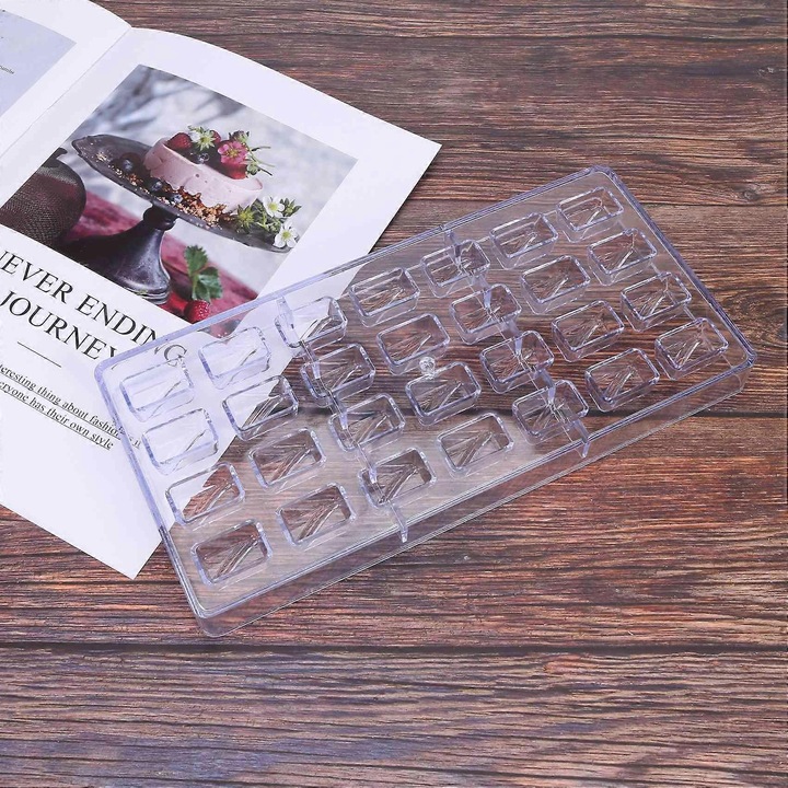 Set forme prajituri, 5 piese, pentru ciocolata si prajituri, flexibil, usor de curatat