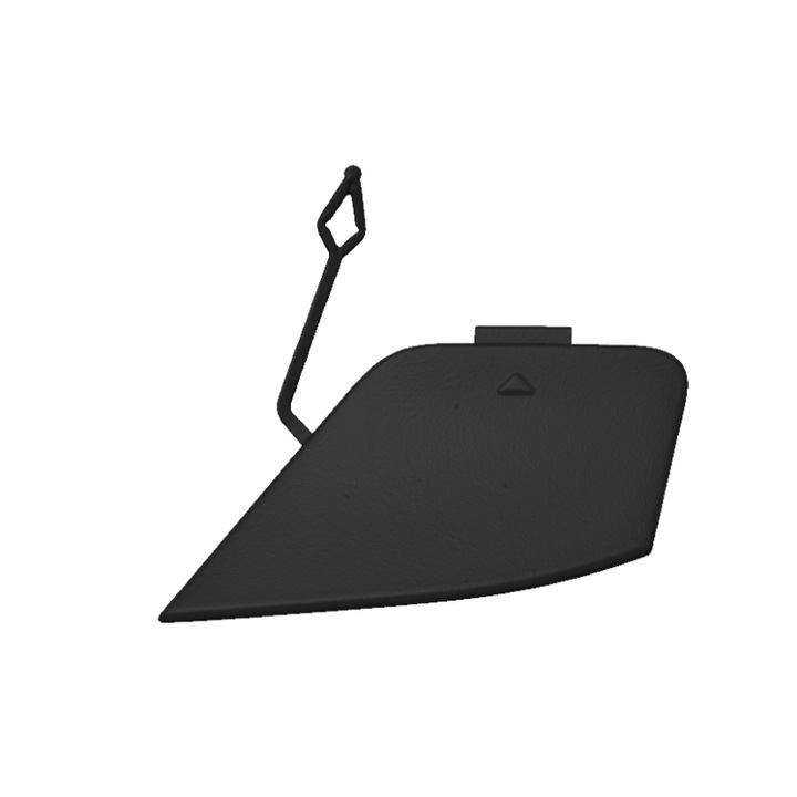 Vonóhorog takaró hátsó lökhárítóhoz, fekete, 3D, ABS