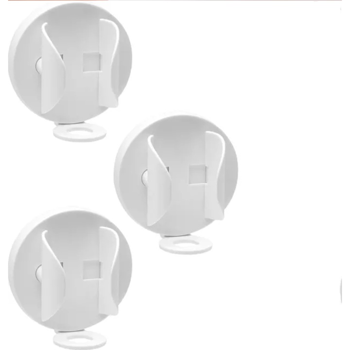 Set suport periute de dinti montat pe perete, 5 piese, cu senzor de gravitate si autoadeziv, pentru periute electrice, multicolor