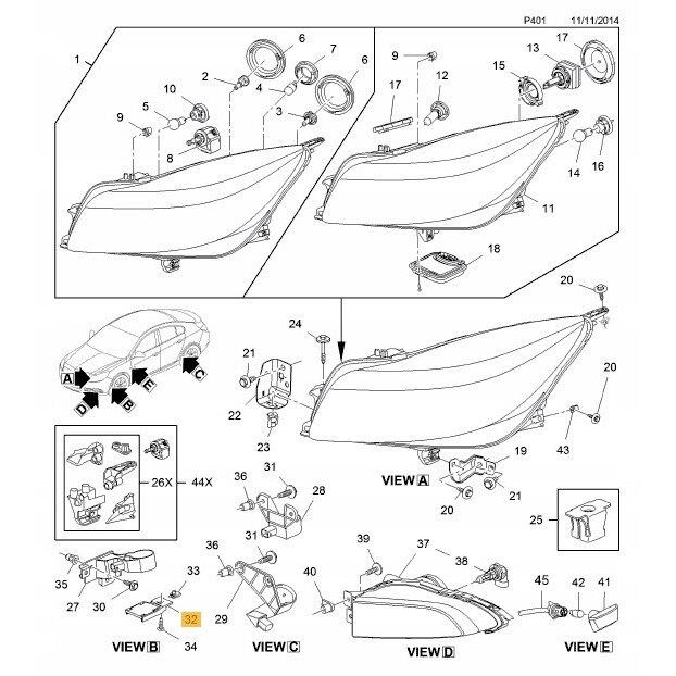 Priza termostat cu clapeta, Opel, 55354563, 1.8, 2004-2015 - eMAG.ro