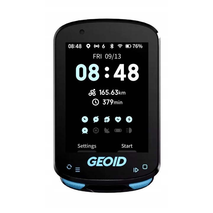 Велокомпютър Geoid CC600, GPS, 2,4" цветен екран, водоустойчив, 78x48x17,5мм
