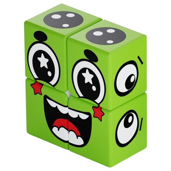Puzzle Logic Z-Cube Face Series 1x2x2, culoare verde