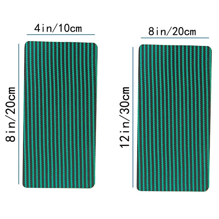 Set 2 petice autoadezive pentru repararea husei de siguranta a piscinei, 30x20cm + 10x20cm, verde