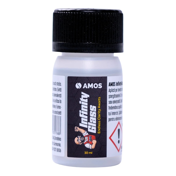 Tratament hidrofob sticlă auto AMOS Infinity Glass, efect lotus, 30 ml