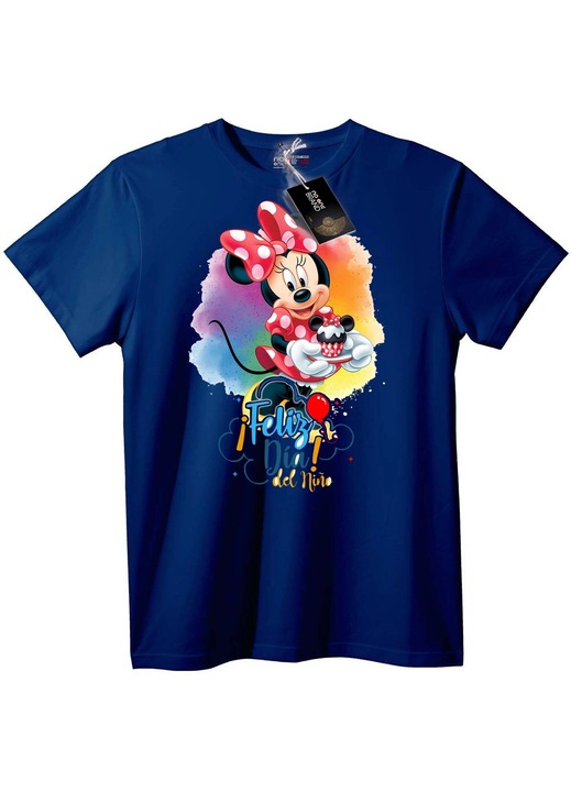 Tricou Minnie Mouse Petrecere pentru copii, Bleumarin