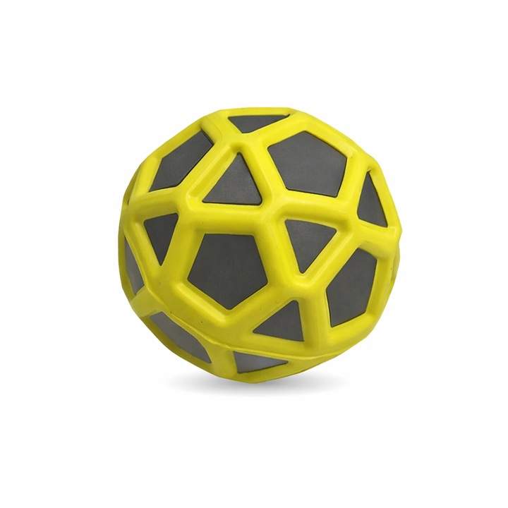 Szuper pattogó labda, Tartós kültéri játék, Gyermekeknek, 15 cm, Sárga
