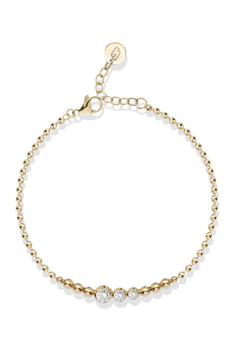 Liu Jo, Bratara de otel inoxidabil cu cristale, Auriu