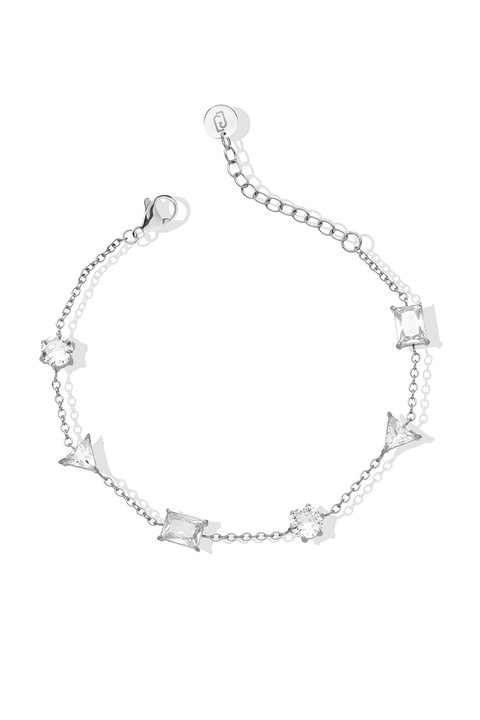 Liu Jo, Bratara de otel inoxidabil decorata cu cristale, Argintiu