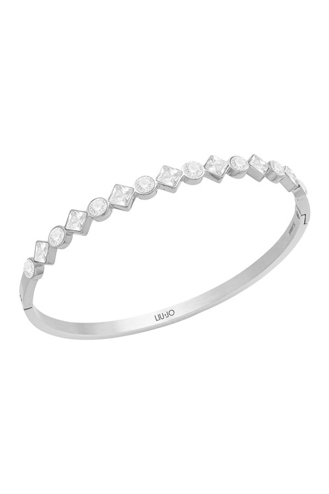 Liu Jo, Bratara din otel inoxidabil cu cristale, Argintiu