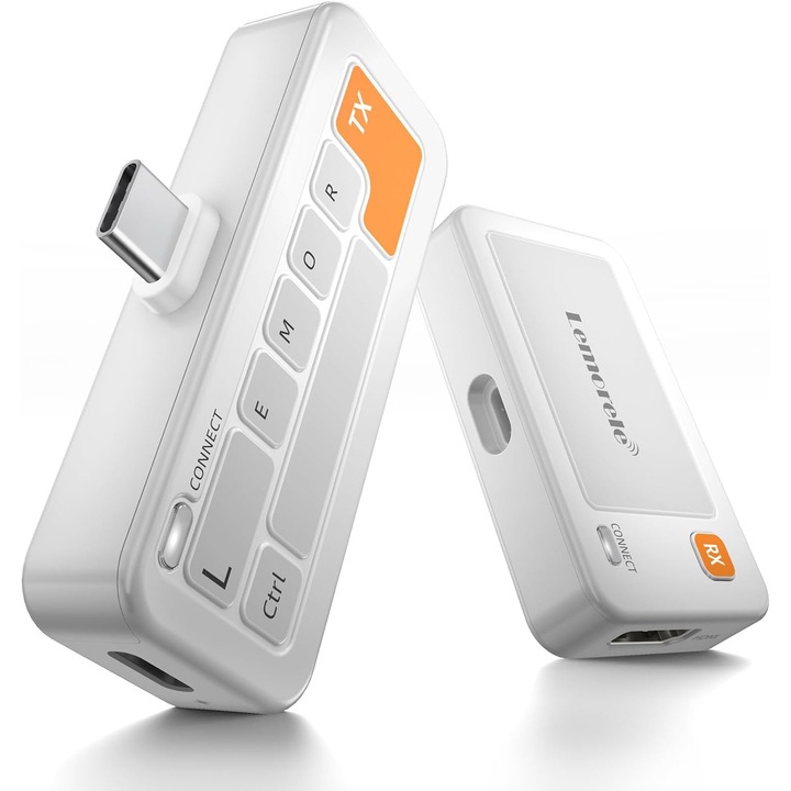 Lemorele vezeték nélküli USB-C-HDMI adó és vevő, 5G, 50 m, Full HD 1080p felbontás, Plug & Play