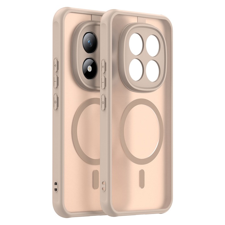 Husă pentru telefon Comari Pulse, compatibilă MagSafe, protecție anti-soc, auriu, pentru Xiaomi Redmi Note 15 Pro+ 5G/Poco M8 Pro 5G