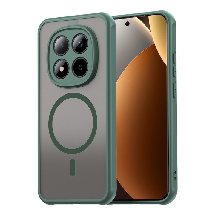 Husă telefon Comari Pulse, protecție anti-soc, bumpere ranforsate, Verde, pentru Xiaomi Redmi Note 15 Pro+ 5G / Poco M8 Pro 5G