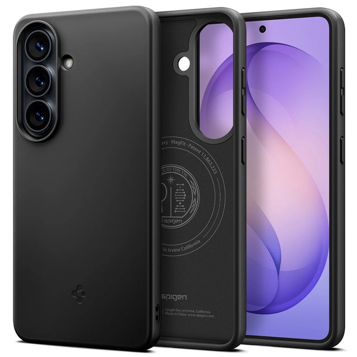Husa pentru Samsung Galaxy S26 Plus Spigen Thin Fit MagSafe, Incarcare wireless, Calitate Premium, Negru
