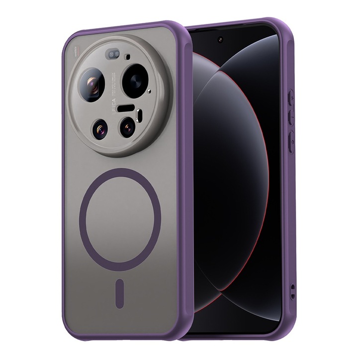 Husa pentru Xiaomi 17 Ultra Daden® HaloFrost, MagSafe, Antisoc, Calitate Premium, Mov