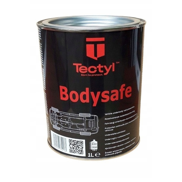 Tectyl Bodysafe 1l autófesték, korrózióvédelem, fekete, alvázra