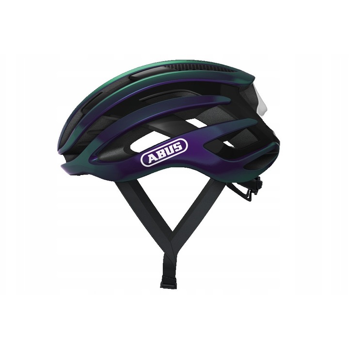 Casca de protectie Abus Airbreaker, L (58-62cm), purpurie, tehnologie In-Mold, sistem de ventilatie avansat