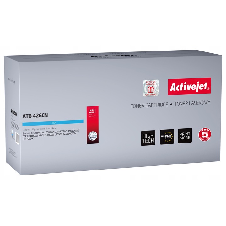 Toner ActiveJet Brother TN-426C cián 6500 oldal