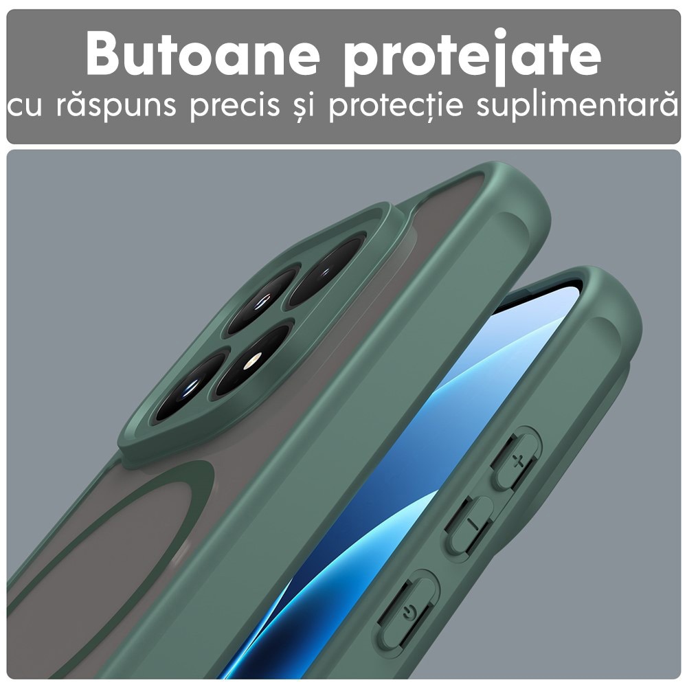 Husa pentru Xiaomi 17 Daden® HaloFrost, MagSafe, Antisoc, Calitate Premium, Verde
