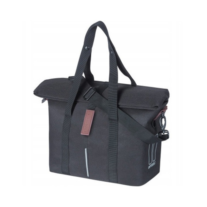 Basil City KF-Hook kerékpár csomagtartó táska, 8-11L, vízálló, 39x27x15cm, fekete