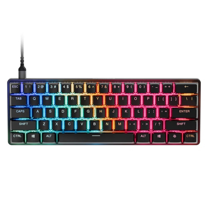 Tastatură gaming SteelSeries Apex Pro Mini Gen 3, comutatoare OmniPoint 3.0, RGB, ISO