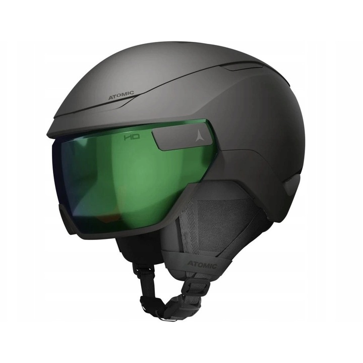 Casca de schi Atomic Revent GT Amid Visor HD, neagra, XL, tehnologie HD Lens, sistem de ventilatie activa